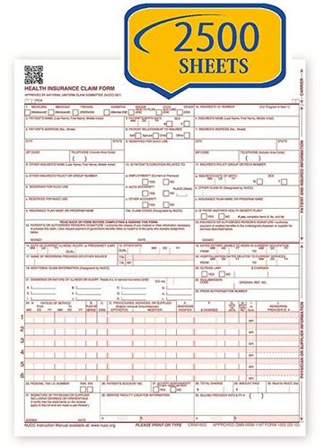 Nueva Cms 1500 - Formularios De Reclamación Hcfa (versión 02