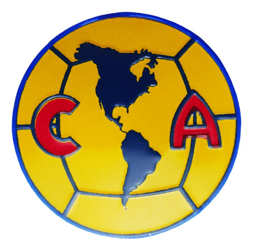 Emblema Troquel Aluminio Equipo América Fútbol