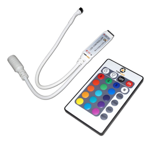 Controlador Rgb Control Remoto Ir 24 Botones Tira Led @tl