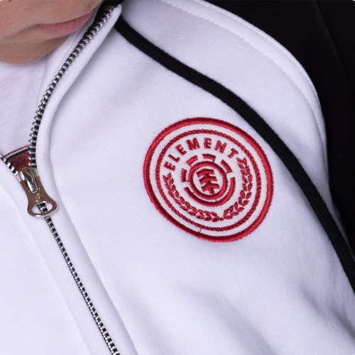 Imagen 4 de 4 de Campera Element Patch Rang Zip Hood Niño Casual Urbano Friza