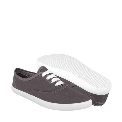 Tenis Casuales Stylo Unisex Textil Gris Oxford 10002