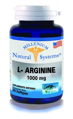 L-arginina 1000mg X 60 Softgels - Unidad a $48000