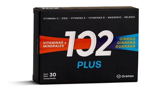 Suplemento 102 Años Plus Vitaminas Energizante X 30 Comprimi