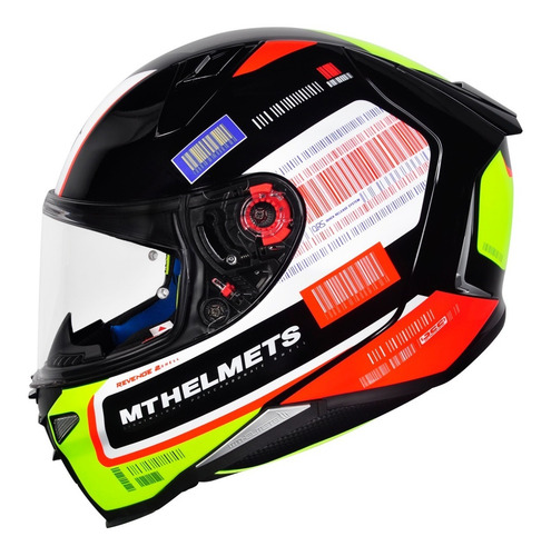 Imagem 1 de 7 de Capacete Mt Revenge 2 Rs Preto Novo Cmr
