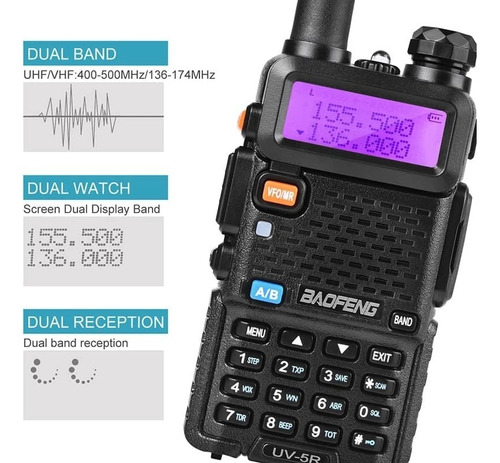 Radio Baofeng Uv-5r Profesional 1800mah