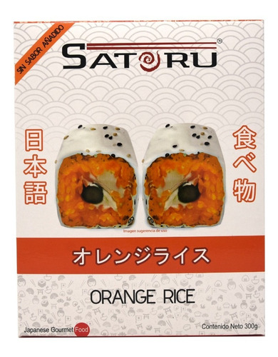 Imagen 2 de 8 de Kit Sushi Día Del Niño Arroz Naranja, Amarillo Y Verde