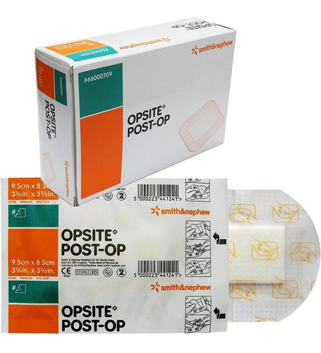 Curativo Opsite Post - Op Transparente 9,5cm X 8,5cm - 10 Un