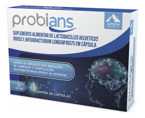 Probians 30 Cápsulas Sabor Sem Sabor