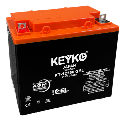 Bateria 12v 35ah Respaldo Energía Para Ups Keyko Agm Gel