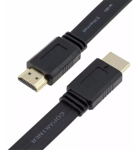 Cable Hdmi 1.8 Mts Plano Negro Televisor Ps4 Xbox 3d 1.4v