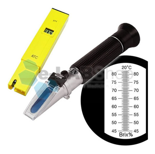 Combo Medidor Ph + Refractometro Dulce Y Mermeladas Oferta!