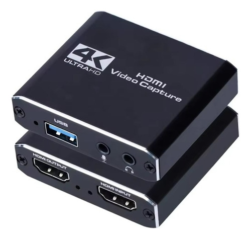 Capturadora Video Hdmi 4k 1080p Usb 3.0 Loop Bucle + Mic In