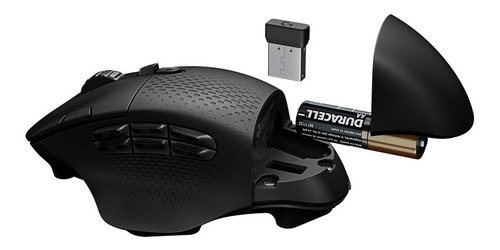 Imagen 8 de 9 de Mouse gamer de juego inalámbrico Logitech G Series Lightspeed G604 negro