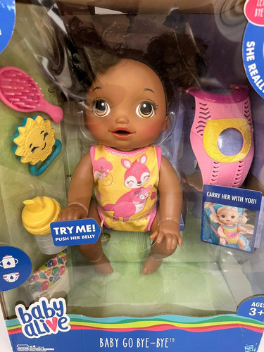 Boneca Baby Alive Hora Do Passeio Negra Faz Xixi Interativa