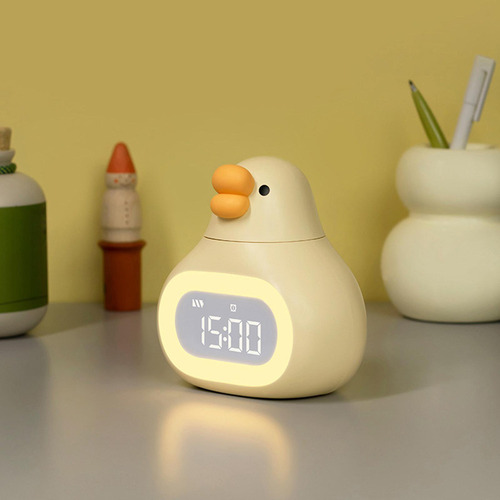 * Reloj Despertador Digital De For Niños, Bonito Amarillo
