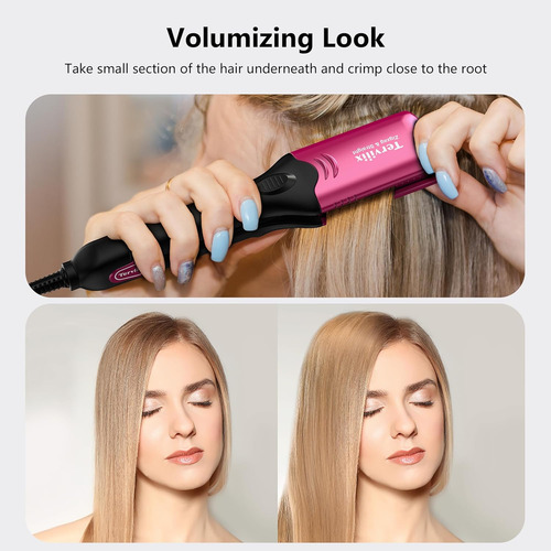 Terviiix Alisador De Pelo Para Mujer Con 4 Placas...