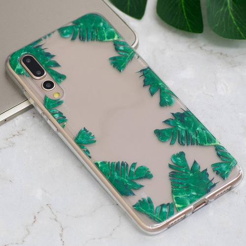 Para Huawei P20 Pro Diseño Flor Unicornio Estuche Aceite