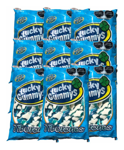 Gomitas Lucky Gummys Tiburones 9 Kg 