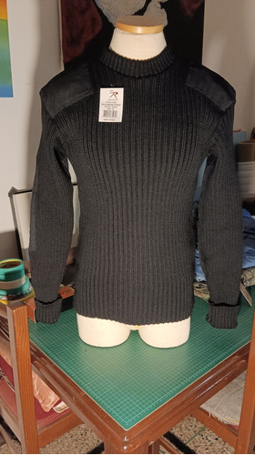 Sweater Militar Rothco Navy Seals 100% Lana Natural Talla M