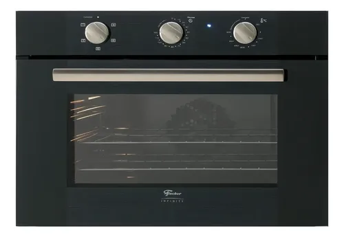 Forno de embutir elétrico Fischer Infinity 50L preto