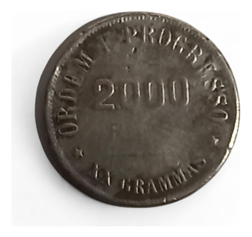 Moeda De Prata 2000 Réis 1907 República 25110 Rrdeco (Usado)
