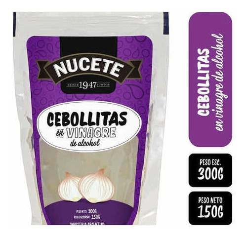 Oferta! 6 Cebollitas Nucete En Vinagre De Alcohol 150g C/u