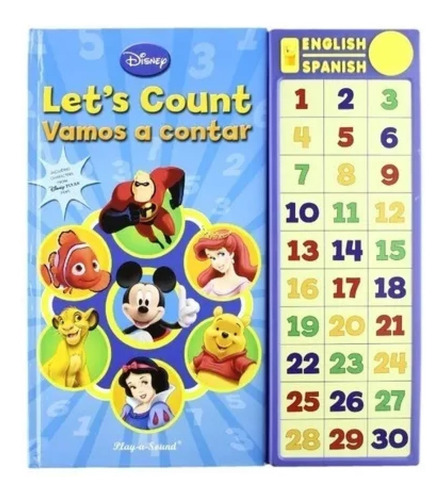 Livro Disney - Let's Count - Vamos A Contar Bicho Esperto