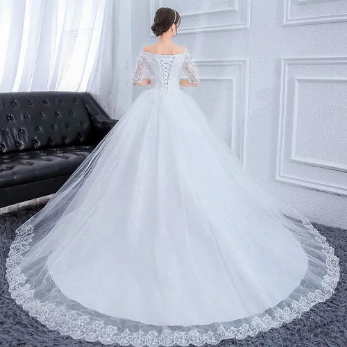Vestido De Novia Princesa Bandeja Con Cola, Matrimonio, | Cuotas sin interés