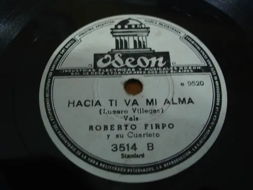 comprar Pasta Roberto Firpo Y Su Cuarteto Odeon C75