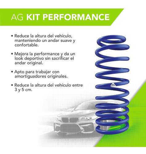 Imagen 3 de 7 de Kit 2 Espirales Delanteros Progresivos Ag Corolla 2003/2013