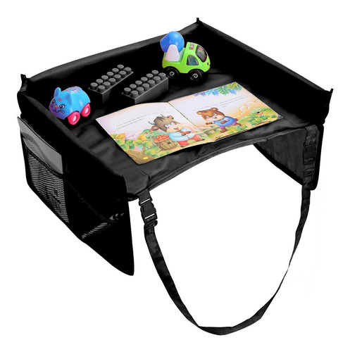 Mesa De Viaje Infantil Para Automóvil Negro