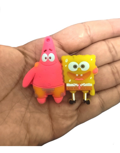 Memoria Usb 1tb (un Terabyte) Bob Esponja Y Patricio + Otg Color Amarillo Bobypatricio