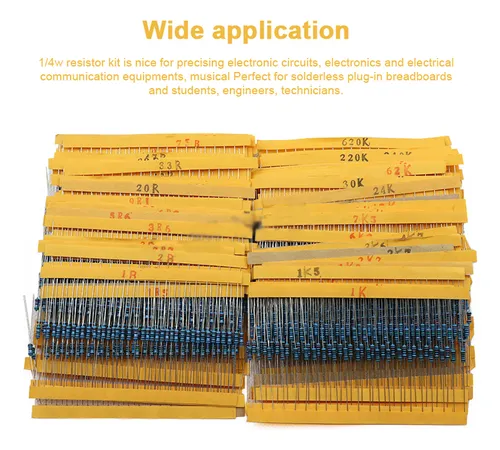 Resistencias Eléctricas, Resistencia De 1/4w, 130%, 2600pcs
