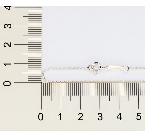 Cordão Elo Cadeado+ Espírito Santo Prata 925 Rommanel 50 Cm Cor Prateado