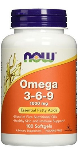 Ahora Alimentos Omega 3-6-9 1000 Mg, 100 Cápsulas (paquete D