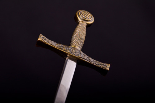 Imagen 5 de 10 de Espada Mini Abre Cartas Medieval Cuchillo Espadin Excalibur