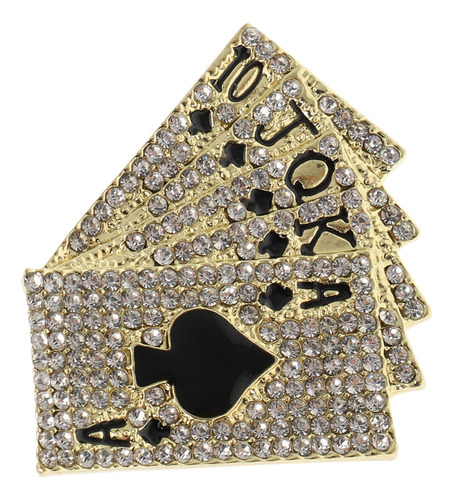 Broche De Suéter Moderno Com Xale E Peito Para Pôquer
