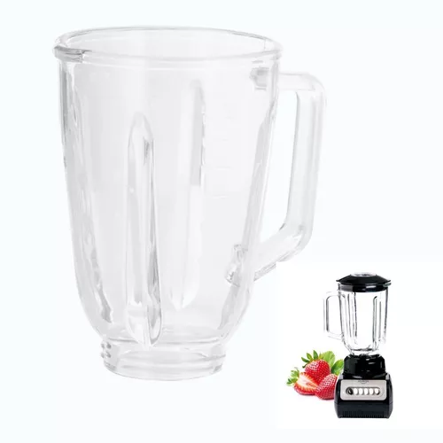 Licuadora Aliada Vaso Vidrio Negro Universal