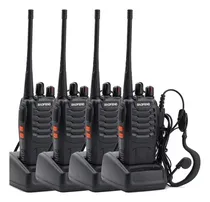 Comprar Kit X 4 Handies Baofeng Unibanda BF-888S 16ch Uhf Negro