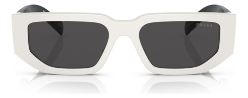 Óculos De Sol Prada Catwalk Branco Pr09zs 1425s0-54 Lente Cinza