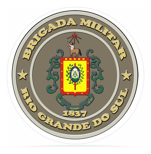 Adesivo 5cm Corpo De Bombeiros Da Brigada Militar Rs 20 Unds