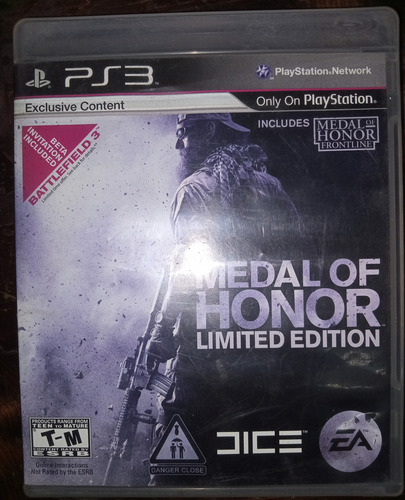 Juego Ps3 Medal Of Honor Edición Limitada - Físico (Usado)