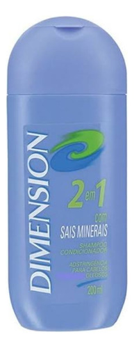 Shampoo Dimension 2 Em 1 Cabelos Oleosos 200ml- Kit C/02 Und