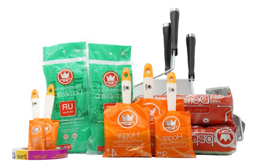 Kit Corona Rodillos Brochas Masking Plastiprotectores