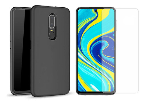 Combo Protector Antishock + Vidrio Templado Xiaomi Note 9s