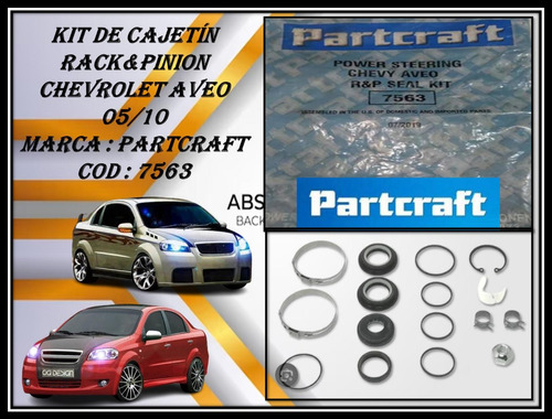 Kit De Cajetín Rack&pinion Chevrolet Aveo 05/10