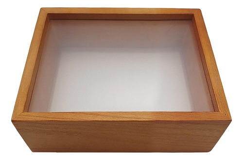 Caja De Sombra De Madera Con Marco De Flores 8 Pulgadas