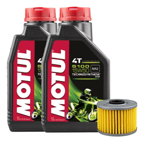 Kit Service Cb 300 Twister Motul 5100 X2 + Filtro Aceite