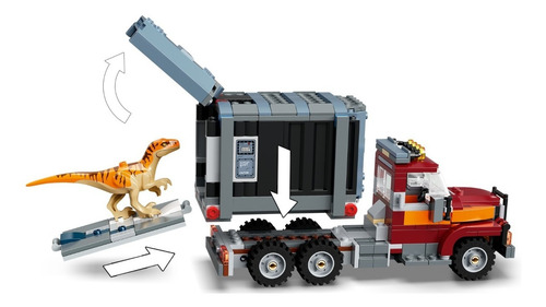 Lego 76948 Fuga De Los Dinosaurios T. Rex Y Atrocirraptor