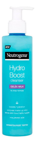 Leche desmaquillante facial Neutrogena Hydro Boost ácido hialurónico 200ml